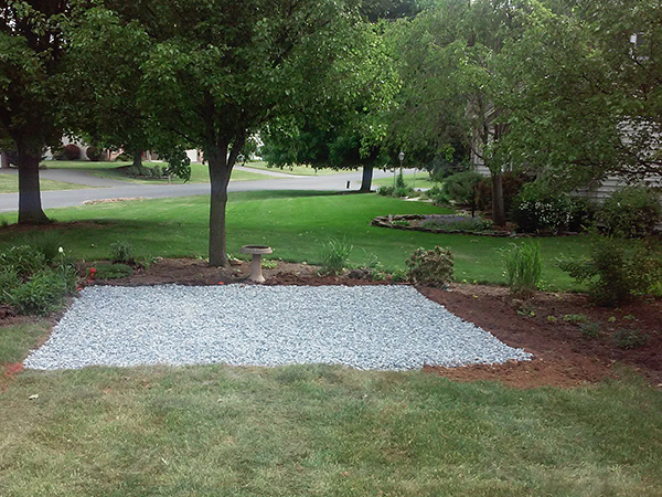 gravel shed pad